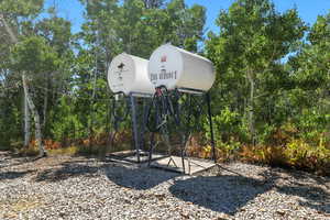 Included fuel storage tanks: 500 gallon unleaded fuel & 500 gallons diesel fuel