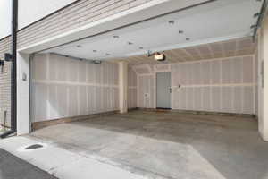 Garage with electric panel