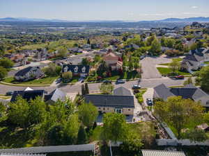 Aerial view of residential area the valley view