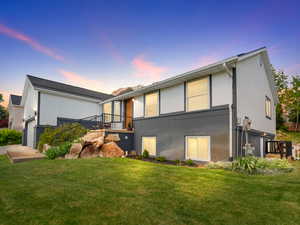 Front Entry with grassy side yard