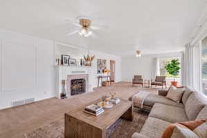 Virtual staging included to showcase room potential