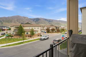 Just off the dining area with mountain views
