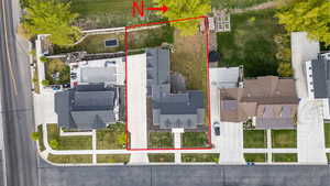 View of property location with property parcel outlined