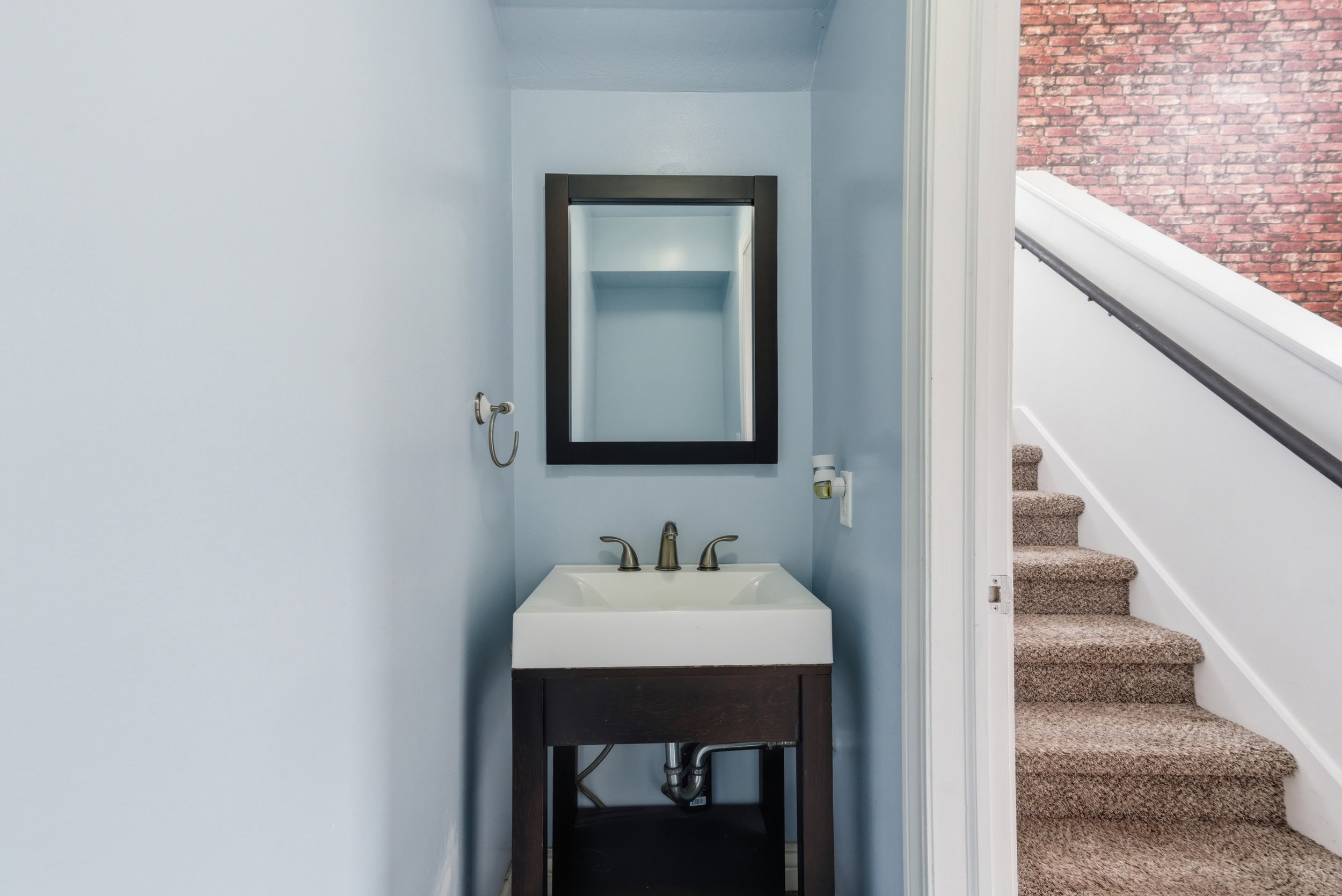 1/2 bathroom on main level