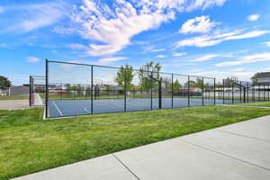 View of basketball court with community basketball court
