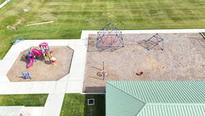 Bird's eye view of a community park