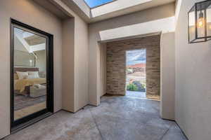 Corridor with a skylight