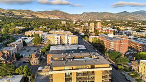 View of urban area featuring a mountainous background