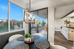 Dining area off of the kitchen