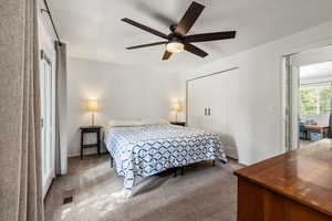 Master bedroom with fresh paint