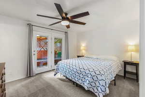 Walkout space from the master bedroom