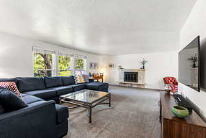 Huge living room with so much natural light