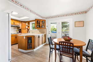Hardwood floors in the kitchen