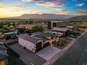 Drone / aerial view of mountains