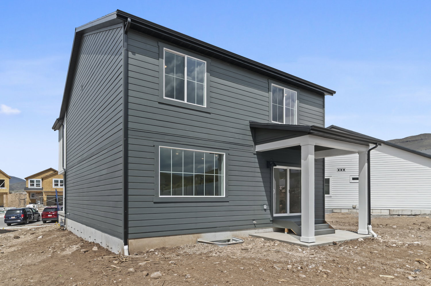 Rear view of house