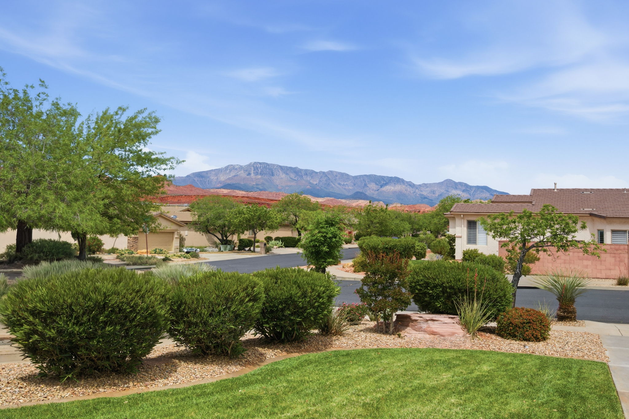 View of mountain backdrop
