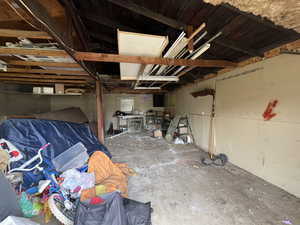 View of below grade area