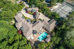 Aerial view of estate