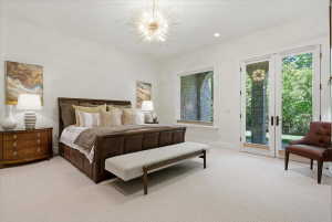 Spacious bedroom suite
