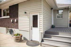 Side and Basement Entrance