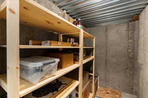 View of storage room