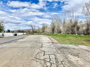 Road in front of Property looking North