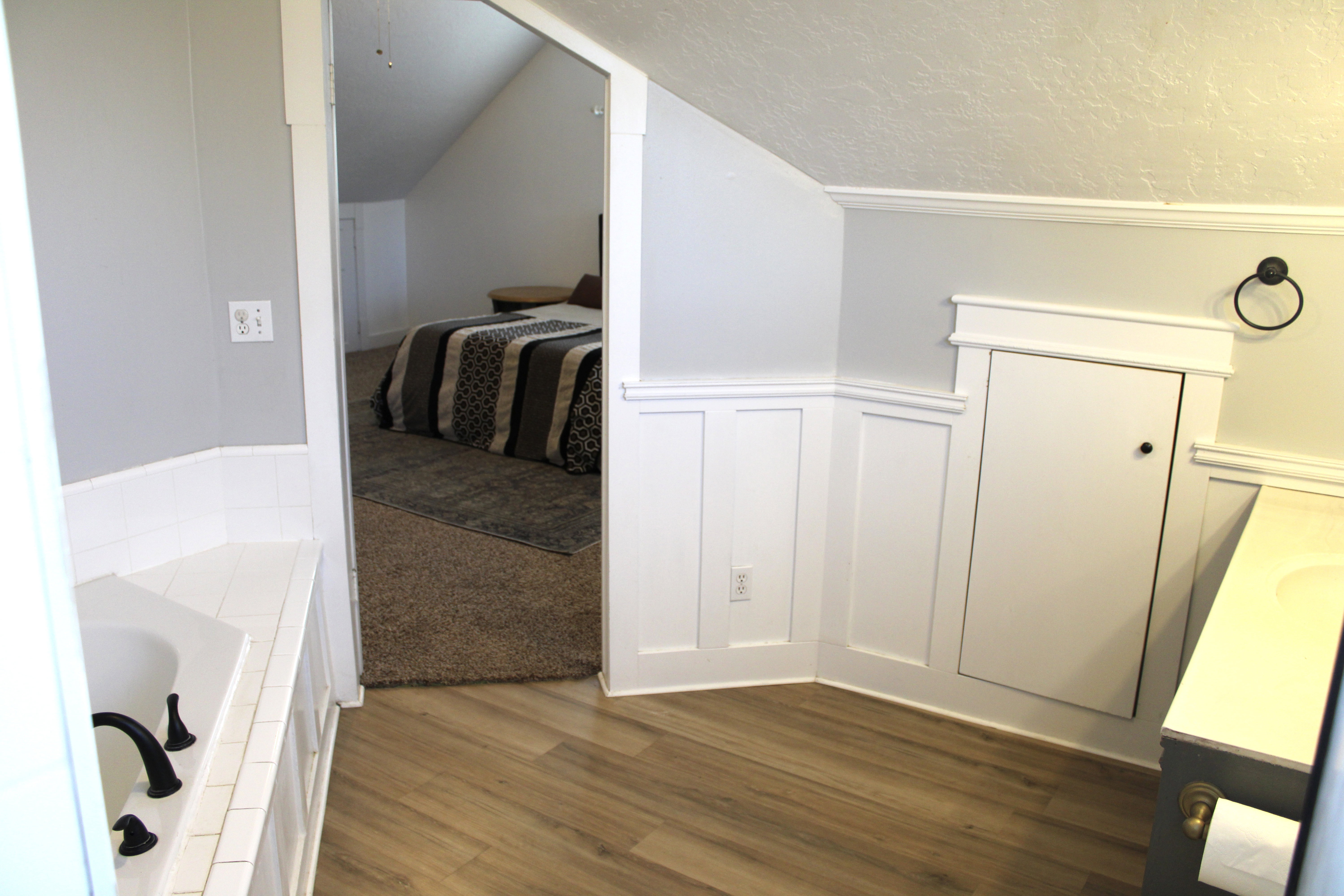 Master Bathroom with large tub