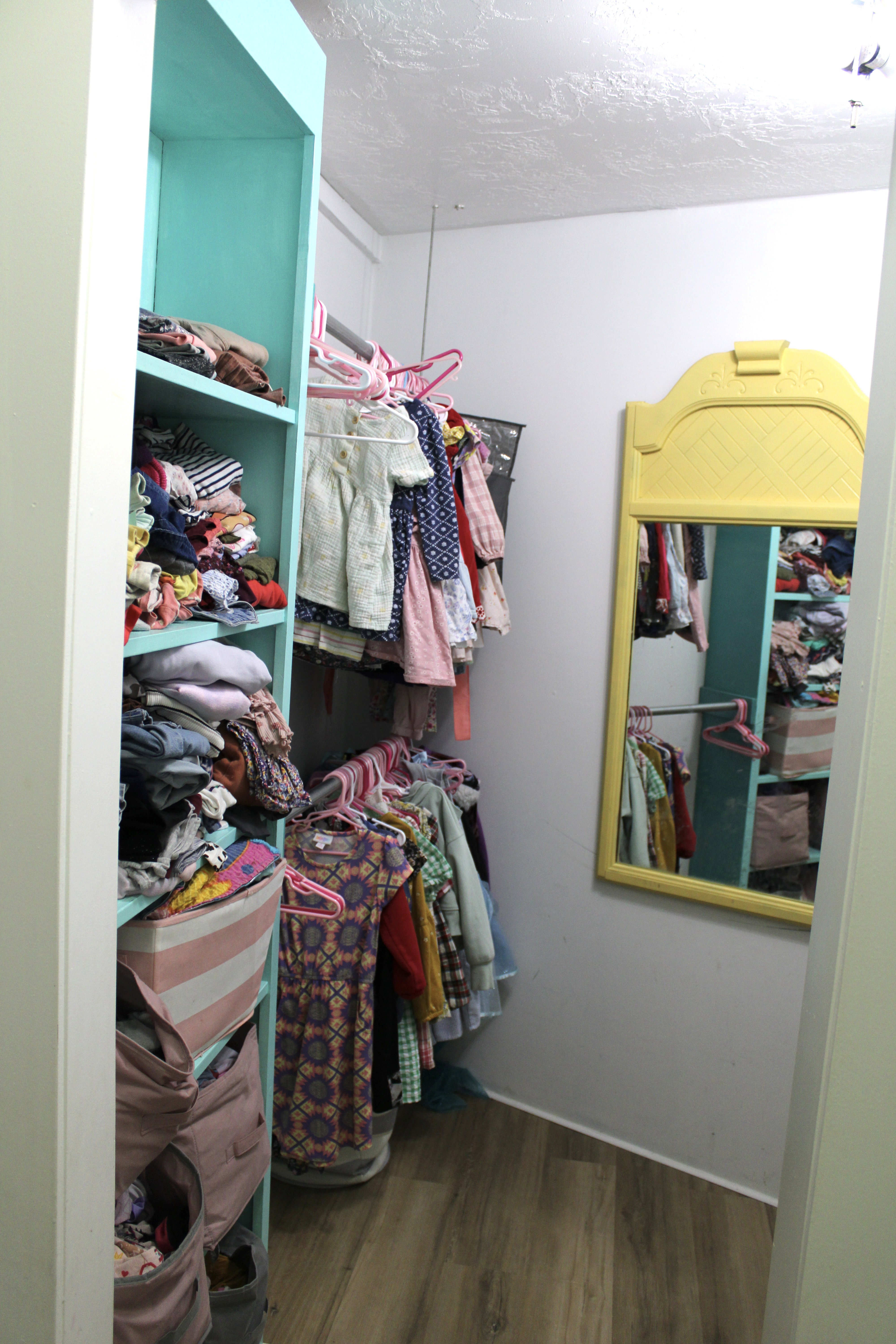 Walk in closet in upstairs bedroom