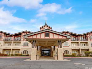 The unit is inside of this building which is the Chateau Villas