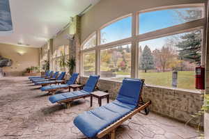 View of indoor pool area