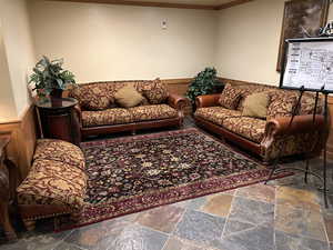 Common areas in the large hallways for general use