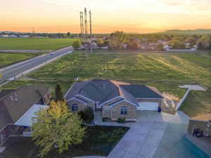View from above of property