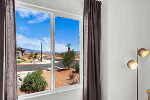 Detailed view of mountains