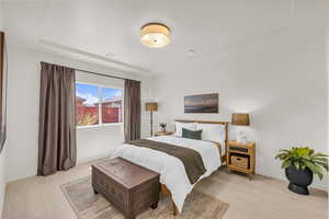 Bedroom featuring baseboards