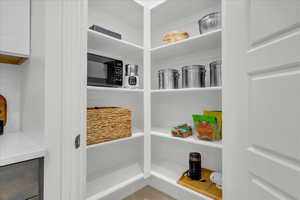 View of storage area