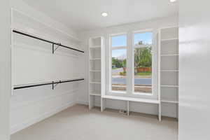 Large primary walk-in closet