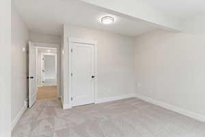 Basement bedroom w/ walk-in closet