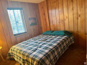 one of the three basement bedrooms
