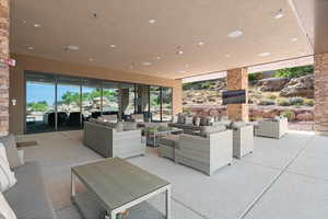 View of patio / terrace featuring outdoor seating
