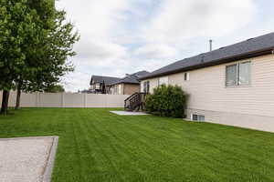 View of yard with a patio area
