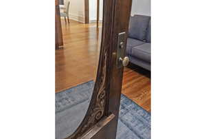 Detailed view of wood finished floors