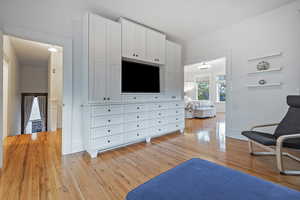 Bedroom featuring light wood-style flooring