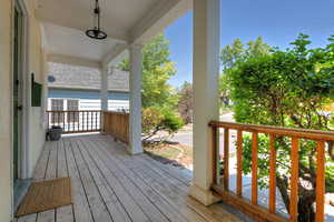 View of wooden porch