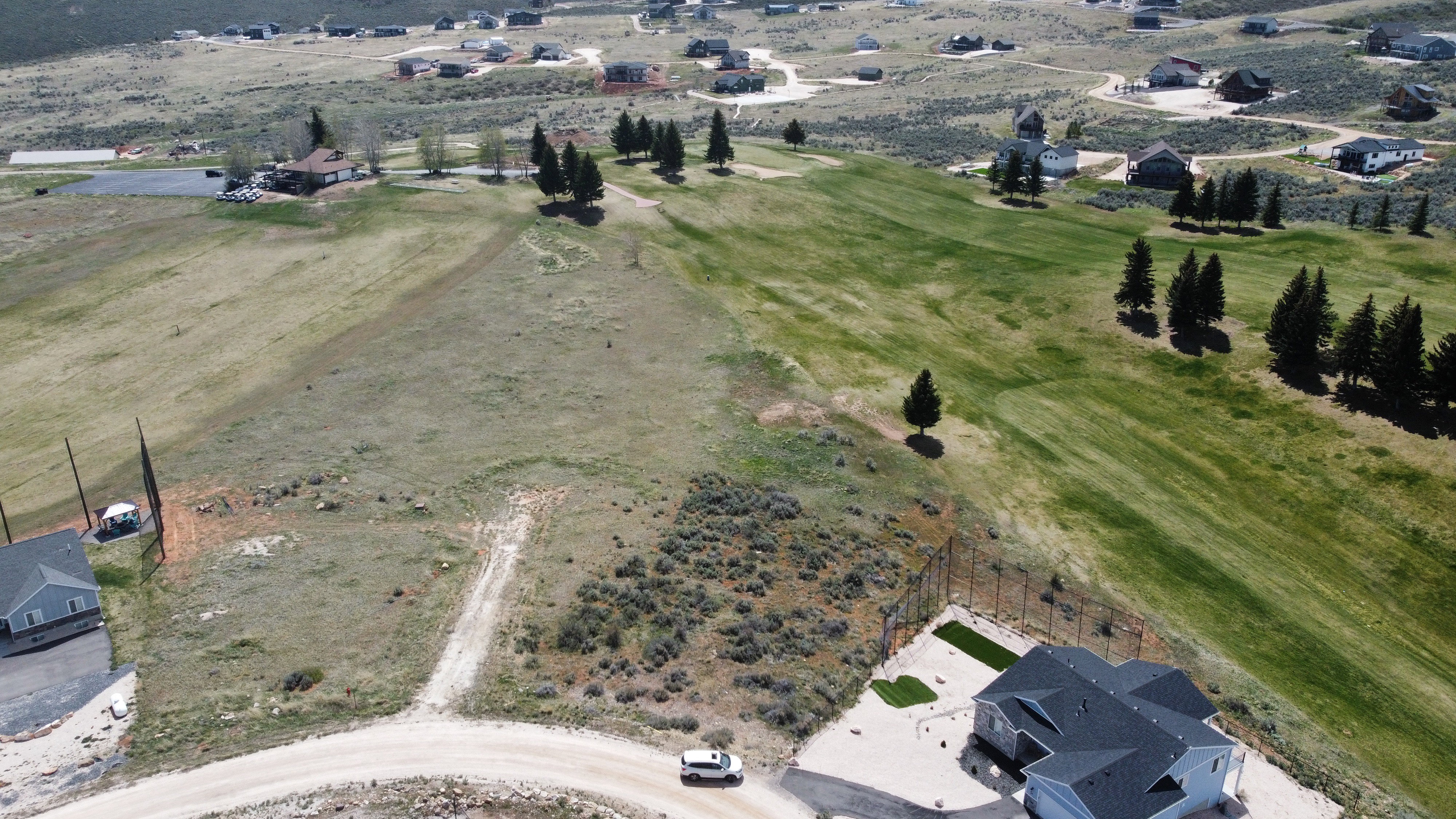 Aerial overview of property's location