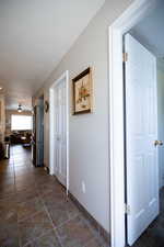 Corridor with baseboards