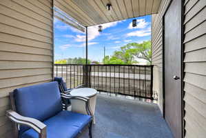 Covered Patio with Storage Closet