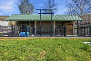 View of building stalls exterior