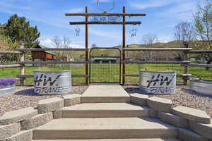 View of patio / terrace with a gate