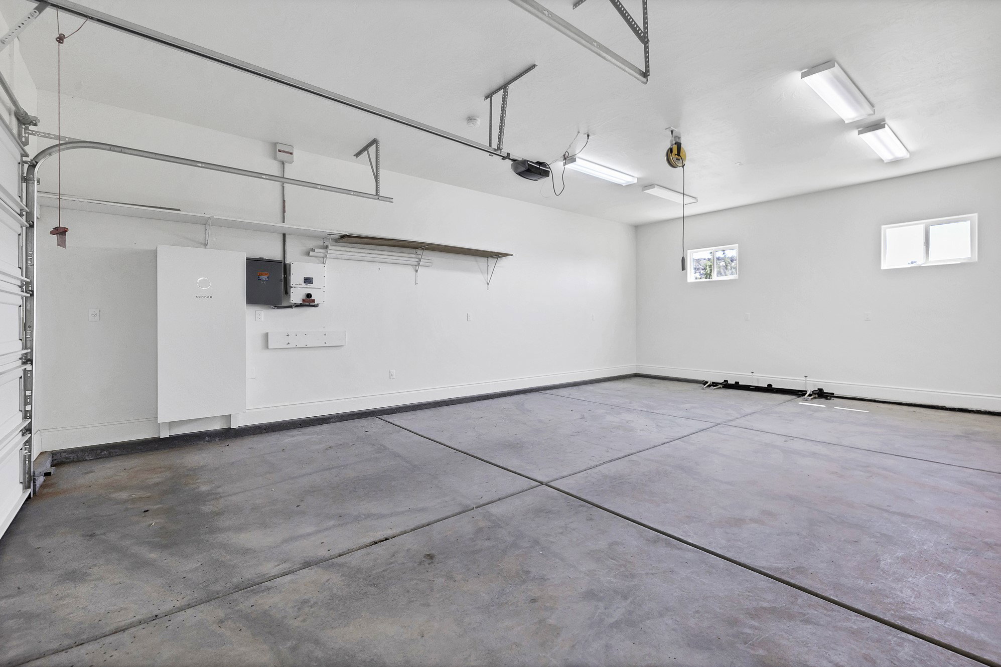 Garage with baseboards