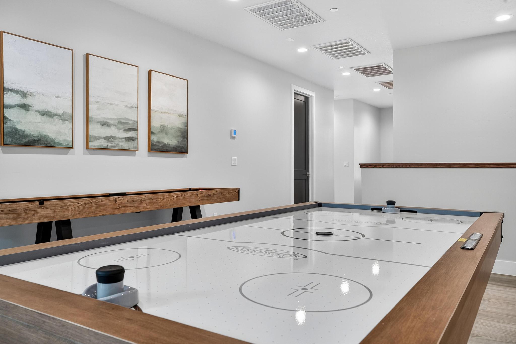 Interior space featuring recessed lighting